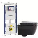 Комплект подвесной унитаз SSWW CT2038BLACK + система инсталляции Geberit 111.362.00.5 Комплект подвесной унитаз SSWW CT2038BLACK + система инсталляции Geberit 111.362.00.5