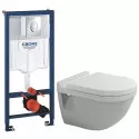 Комплект подвесной унитаз Duravit Starck 3 2200090000 + 0063810000 + система инсталляции Grohe 38721001