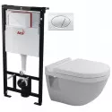 Комплект подвесной унитаз Duravit Starck 3 2200090000 + 0063810000 + система инсталляции AlcaPlast AM101/11203:1RUSSETM71