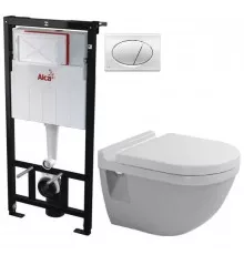 Комплект подвесной унитаз Duravit Starck 3 2200090000 + 0063810000 + система инсталляции AlcaPlast AM101/11203:1RUSSETM71