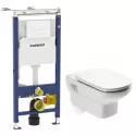Комплект подвесной унитаз Roca Dama Senso 346517000 + ZRU9302820 + система инсталляции Geberit 458.125.11.1