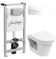 Комплект подвесной унитаз Toto CF CW132Y#NW1 + VC130 + система инсталляции Jacob Delafon E5504-NF + E4326-00