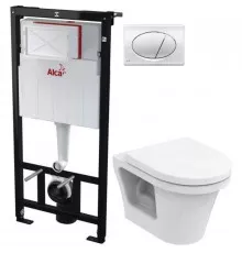 Комплект подвесной унитаз Toto CF CW132Y#NW1 + VC130 + система инсталляции AlcaPlast AM101/11203:1RUSSETM71
