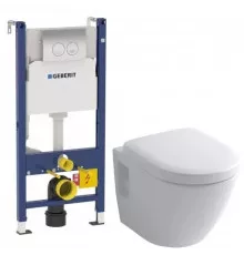 Комплект подвесной унитаз Toto NC CW762Y + VC100N + система инсталляции Geberit 458.124.21.1