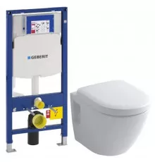 Комплект подвесной унитаз Toto NC CW762Y + VC100N + система инсталляции Geberit 111.300.00.5