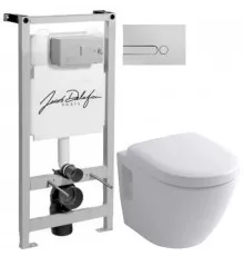 Комплект подвесной унитаз Toto NC CW762Y + VC100N + система инсталляции Jacob Delafon E5504-NF + E4326-CP