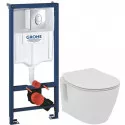 Комплект подвесной унитаз Ideal Standard Connect Space E804601 + E772401 + система инсталляции Grohe 38721001