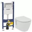Комплект подвесной унитаз Ideal Standard Connect Space E804601 + E772401 + система инсталляции Geberit 458.124.21.1