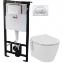 Комплект подвесной унитаз Ideal Standard Connect Space E804601 + E772401 + система инсталляции AlcaPlast AM101/11203:1RUSSETM71