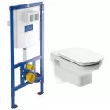 Комплект подвесной унитаз Roca Dama Senso 346517000 + ZRU9302820 + система инсталляции Villeroy & Boch 92246100