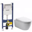 Комплект подвесной унитаз SSWW CT2038V + система инсталляции Geberit 458.124.21.1 Комплект подвесной унитаз SSWW CT2038V + система инсталляции Geberit 458.124.21.1