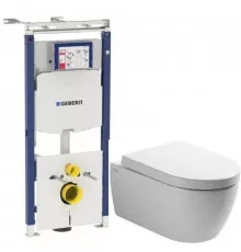 Комплект подвесной унитаз SSWW CT2038V + система инсталляции Geberit 111.362.00.5