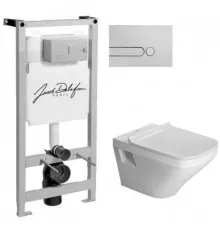 Комплект подвесной унитаз Duravit Durastyle 2536090000 + 0063790000 + система инсталляции Jacob Delafon E5504-NF + E4326-CP