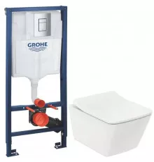Комплект подвесной унитаз Toto SP CW532Y + TC512F + система инсталляции Grohe 38772001