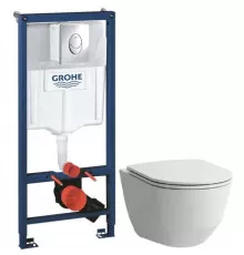 Комплект подвесной унитаз Laufen Pro 8.2096.6.000.000.1 + 8.9896.6.000.000.1 + система инсталляции Grohe 38721001