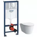 Комплект подвесной унитаз Laufen Kartell by Laufen  8.2033.6.000.000.1 + 8.9133.1.000.000.1 + система инсталляции Grohe 38721001