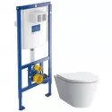 Комплект подвесной унитаз Laufen Kartell by Laufen  8.2033.6.000.000.1 + 8.9133.1.000.000.1 + система инсталляции Villeroy & Boch 92246100