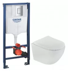 Комплект подвесной унитаз Teka Manacor 11.732.00.02 + система инсталляции Grohe 38772001