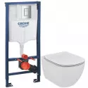 Комплект подвесной унитаз Ideal Standard Tesi T007901 + T352701 + система инсталляции Grohe 38772001