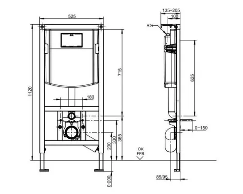 Приобрести Комплект подвесной унитаз Ideal Standard Tesi T007901 + T352701 + система инсталляции Villeroy & Boch 92246100 в магазине сантехники Santeh-Crystal.ru