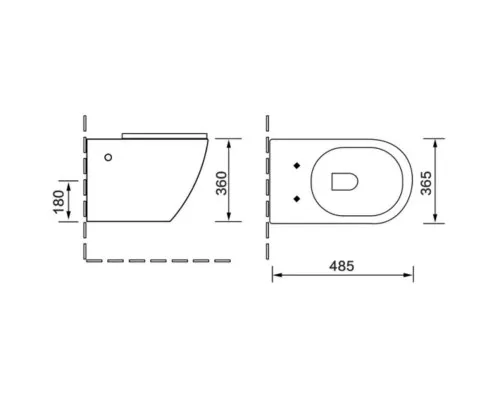 Купить Комплект подвесной унитаз + система инсталляции SantiLine SL-5018 + SL-01 в магазине сантехники Santeh-Crystal.ru