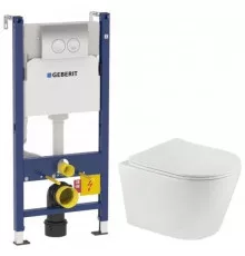 Комплект подвесной унитаз Teka Nexos 117320001 + система инсталляции 458.124.21.1