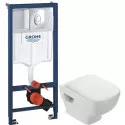 Комплект подвесной унитаз Jacob Delafon Struktura EDF102-00 + E4272-00 + система инсталляции Grohe 38721001