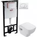 Комплект подвесной унитаз Jacob Delafon Struktura EDF102-00 + E4272-00 + система инсталляции AlcaPlast AM101/11203:1RUSSETM70