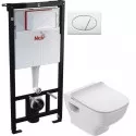 Комплект подвесной унитаз Jacob Delafon Struktura EDF102-00 + E70025-00 + система инсталляции AlcaPlast AM101/11203:1RUSSETM70
