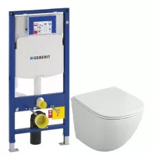 Комплект подвесной унитаз OWL 1975 Vind OWLT190302 + система инсталляции Geberit 111.300.00.5