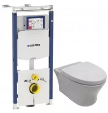 Комплект подвесной унитаз Noken Hotels N399999901 + N356330439 + система инсталляции Geberit 111.362.00.5