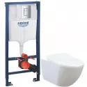 Комплект подвесной унитаз Creavit Free FE322-11CB00E-0000 + KC0903.02.0000E + система инсталляции Grohe 38772001