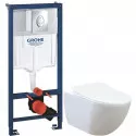 Комплект подвесной унитаз Creavit Free FE322-11CB00E-0000 + KC0903.02.0000E + система инсталляции Grohe 38721001