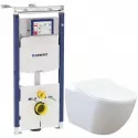 Комплект подвесной унитаз Creavit Free FE322-11CB00E-0000 + KC0903.02.0000E + система инсталляции Geberit 111.362.00.5