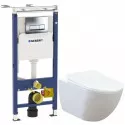 Комплект подвесной унитаз Creavit Free FE322-11CB00E-0000 + KC0903.02.0000E + система инсталляции Geberit 458.125.21.1