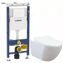 Комплект подвесной унитаз Creavit Free FE322-11CB00E-0000 + KC0903.02.0000E + система инсталляции Geberit 458.125.11.1