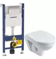 Комплект подвесной унитаз Santek Бореаль 1.WH30.1.977 + система инсталляции Geberit 458.124.21.1
