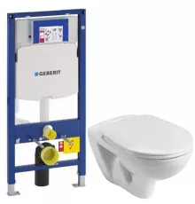 Комплект подвесной унитаз Santek Бореаль 1.WH30.2.205 + система инсталляции Geberit 111.300.00.5