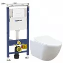 Комплект подвесной унитаз Creavit Free FE320-11CB00E-0000 + KC0903.02.0000E + система инсталляции Geberit 458.125.11.1