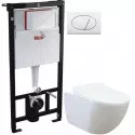 Комплект подвесной унитаз Creavit Free FE320-11CB00E-0000 + KC0903.02.0000E + система инсталляции AlcaPlast AM101/11203:1RUSSETM70