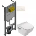 Комплект подвесной унитаз Jacob Delafon Struktura EDF102-00 + E70025-00 + система инсталляции Jacob Delafon E29025-NF + E29026-01R