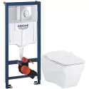 Комплект подвесной унитаз Creavit Bull BL320-11CB00E-0000 + KC0603.01.0000E + система инсталляции Grohe 38721001