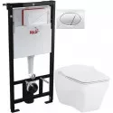 Комплект подвесной унитаз Creavit Bull BL320-11CB00E-0000 + KC0603.01.0000E + система инсталляции AlcaPlast AM101/11203:1RUSSETM71