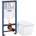 Комплект подвесной унитаз Creavit Trend TP324-11CB00E-0000 + KC2303.01.0000E + система инсталляции Grohe 38721001 Комплект подвесной унитаз Creavit Trend TP324-11CB00E-0000 + KC2303.01.0000E + система инсталляции Grohe 38721001