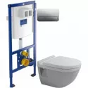 Комплект подвесной унитаз Duravit Starck 3 2200090000 + 0063810000 + система инсталляции Villeroy & Boch 92246100 + 92249061