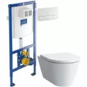 Комплект подвесной унитаз Laufen Kartell by Laufen 8.2033.6.000.000.1 + 8.9133.1.000.000.1 + система инсталляции Villeroy & Boch 92246100 + 92249068