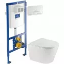 Комплект подвесной унитаз Teka Nexos 117320001 + система инсталляции Villeroy & Boch 92246100 + 92249068