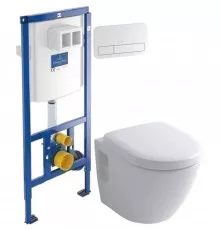 Комплект подвесной унитаз Toto NC CW762Y + VC100N + система инсталляции Villeroy & Boch 92246100 + 92249068
