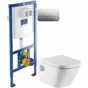 Комплект подвесной унитаз Roca The Gap 346477000 + 801472004 + система инсталляции Villeroy & Boch 92246100 + 92249061 Комплект подвесной унитаз Roca The Gap 346477000 + 801472004 + система инсталляции Villeroy & Boch 92246100 + 92249061