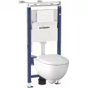 Комплект подвесной унитаз 500.803.00.1 + система инсталляции 458.122.11.1 Geberit Renova Compact 500.122.TC.R